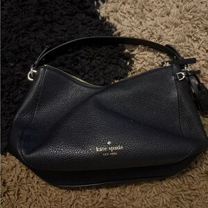 Kate Spade Black Pebbled Leather Shoulder Bag